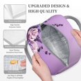 thumbnail image 3 of Easygdp Lavender Roses Arrangement Bolsa de Almuerzo Insulada Grande, Forro de Aluminio, Diseño Espacioso, a Prueba de Fugas, Ideal para Trabajo, Picnics, Viajes y Actividades al Aire Libre, 3 of 6