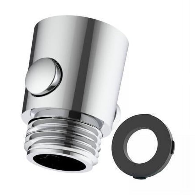 Válvula de cierre,Válvula de cierre para cabezal de ducha tipo botón,Válvula de control de flujo de agua tamaño universal G1/2'',Válvula de control de flujo de ducha para brazo y manguera