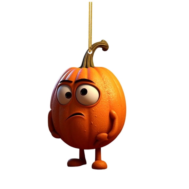 Adornos de Halloween para exteriores: Calabaza, adorno de resina, colgante para mochila con forma de llave de coche, decoración para jardín.