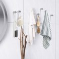 thumbnail image 2 of 8 Uds. Ganchos para toallas para baños, ganchos para ducha, gancho de acero inoxidable, ganchos para cocina, soporte para toallas, perchas de pared, ganchos para ropa con tornillos, 2 of 5