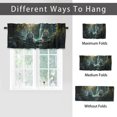 thumbnail image 6 of Tiger Kitchen Window Curtain Valance Forest Waterfall Wildlife Wild Animal Nature Scenery Jungle Window Treatment for Living Room Bedroom Bathroom 54 by 18 in, 1 Panel, 6 of 6