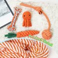 thumbnail image 3 of 6 Pack Durable Knotted Rope Ferret Toys Interactive Dog Leash Toy Set Machine Washable Tug of War Great for Teething Mammals Cotton Rope Chew Toy, 3 of 5