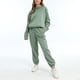 thumbnail image 2 of Gibobby Conjunto dama pants y sudadera afelpada Conjunto de dos piezas con capucha y pantalones de manga larga gruesos de moda informal de Color sólido para o(Verde,XL), 2 of 5
