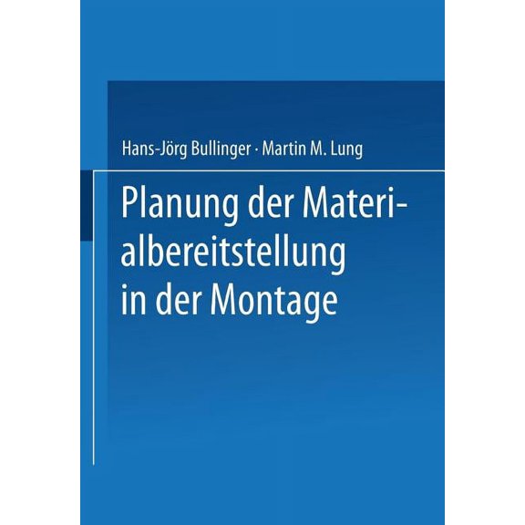 Planung Der Materialbereitstellung in Der Montage, (Paperback)