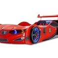 thumbnail image 2 of GT1 Twin Race Car Bed with LED Lights & Sounds, Kids' Bedroom Furniture, Car Themed Bed for Boys Room, 2 of 4