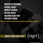 High T Black Caffeine Free Natural Testosterone Booster Hardcore Formulation 120 Count