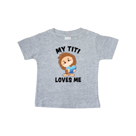 

Inktastic Cute Bigfoot My Titi Loves Me Gift Baby Boy T-Shirt