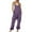 Purple, variant on Jumpsuits for Women Summer Sleeveless V Neck Romper Baggy Casual Fashion Long Jumpsuits Clothing with Deep Pockets