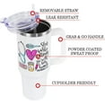 thumbnail image 6 of Nurse Gifts for Women 40oz Tumbler with Handle and Straw Lid,Nurse Accessories Vacuum Insulated Leak Proof Tumbler Gifts for Nurses,Nurses Week Gifts Stainless Steel Travel Mug,White Stethoscope, 6 of 7