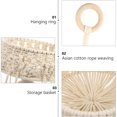 thumbnail image 5 of 1 PC Cesta de almacenamiento decorativo Exquisito Cesta colgante Contenedor de plantas (beige), 5 of 5