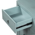 thumbnail image 3 of 60 Inch Wood Storage Cabinet, 4 Doors with 2 Shelves, Drawer, Antique Blue, 3 of 5