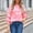 Pink, variant on Sweaters for Women Long Sleeve Round-Neck Bow Tie Knitted Sweater Hot Pink XL