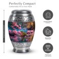 thumbnail image 2 of MUKTIVE Frog Urn for Ashes Adults Male - Pink Flower Urns for Cremation Ashes Mother - Decorative Large Urns for Human Adult - 10 Inch Large Urn for Memorial Father, 2 of 7