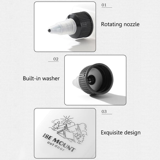 Botella al aire libre condimento 120ml Squeeze Squirt Bottles para Picnic Camping 1pc JShteea Para Estrenar