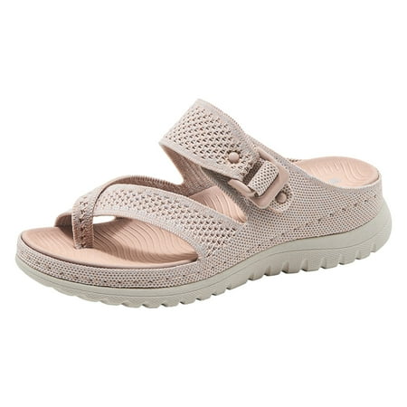 

Mnyotv Sandal for Women Heels Sandals Women Size 6 Sports Casual Sandals New Hollow Thick Bottom Women s Sandals Pink 41
