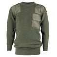 thumbnail image 1 of German Commando Sweater, Wool Blend, Genuine Issue, German Military, Olive Drab, Size Small, 1 of 2