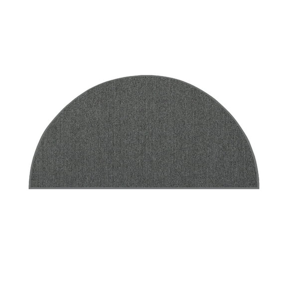 Furnish My Place Neyland Custom Rug - 30" x 60", Half Round, Gray, Floor Area Rug for Patio, Garden, Hallway, Living Room