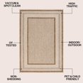 thumbnail image 3 of JONATHAN Y TSN208D-4 Beckett Classic Casual Border Stripe Cream/Brown 4 ft. x 6 ft. Indoor/Outdoor Area Rug, 3 of 10