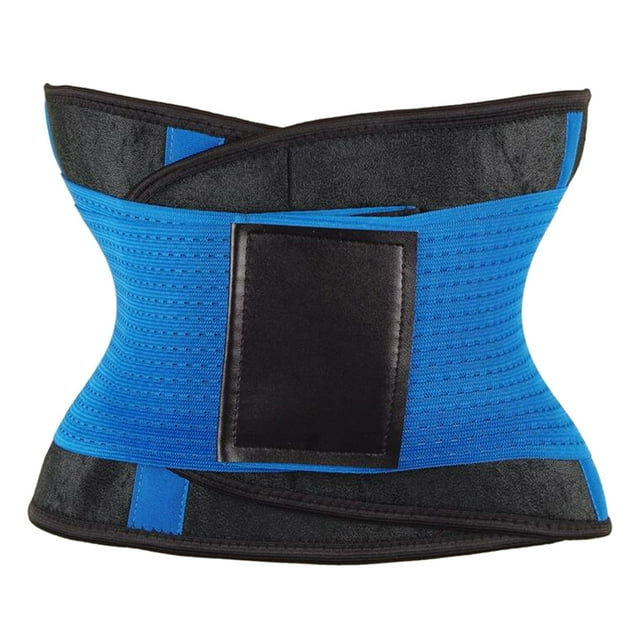 Cinturón adelgazante, cinturón abdominal, cinturón para el sudor, cinturón de fitness, cinturón de fitness, abdominal Azul m