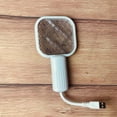 thumbnail image 5 of Electric Fly Swatter Racket Fly Zapper - Powerful Mosquito Zapper Racket Foldable Hanging Standing Handheld Rechargeable Fly Killer, 3-Layer Safe for Humans Pets (white), 5 of 5