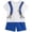 White, variant on Toddler Boy Outfits 2 Piece Graphic Print Short Sleeve Crew Neck T-Shirt Top And Shorts Casual Wear Baby Boys' Clothing Sets Size 3-4 Years