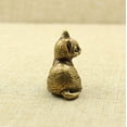 thumbnail image 4 of Brass Cat Figurine statuette Animal Figurines kitten Toy Home Desktop Decoration, 4 of 8