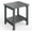 Gray, variant on Adirondack Outdoor Side Table 18 x 15 inch, HDPE 2-Tier Patio Side Tables for Outside, All-Weather End Table for Patio Pool Deck Indoor Backyard, Black
