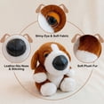 thumbnail image 4 of Large Head Puppy Plush Toy, Cute Big Eyed Dog Stuffed Animal, Soft Companion Doll for Relaxation, Decorative Pet Plushie, Home Office Sofa Decoration Ornament, 4 of 6