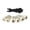 white inlaid small s, variant on Elegant Bone Guitar Bridge Pins Set Bone Bridge Pins String Instrument Accessories Bone Texture Suitable for Guitar