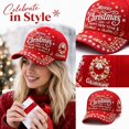 thumbnail image 2 of Basysin Christmas Printed Baseball Cap Adjustable Hat Lightweight Casual Sun Hat Breathable Outdoor Daily Headwear for Men Women Hat, 2 of 5