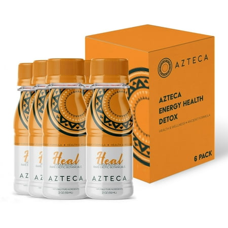 Azteca Health Organic Energy Shots Lemon Flavor 6 Pack