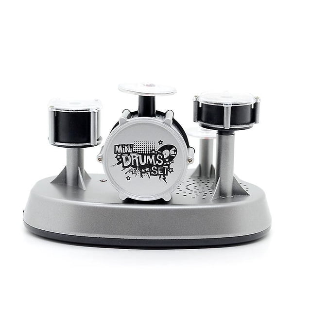 Mini Drum Model, Finger Drum Set Stable Base Compact Structure ABS Plastic Inbuilt Speaker Rich Details for Collection for Kids