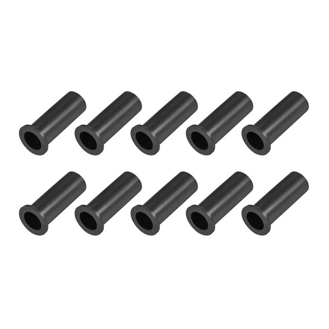 Botas de Alivio de Tensión 34mm Cubierta Protectora de Cable 6-10mm Diámetro Interior Negro 10Pcs