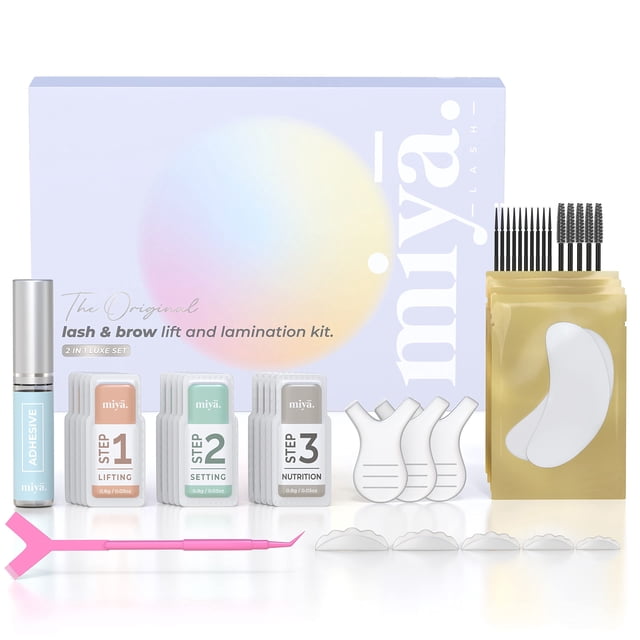 Kit de estiramiento de pestañas y laminación de cejas MIYA LASH 2 en 1