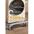 thumbnail image 2 of (2-pack) Heavy-duty 551-pound square mobile dolly - 3-inch wheels, sturdy plywood base, no assembly required - suitable for household appliances, boxes, garage, and retail use, 2 of 4
