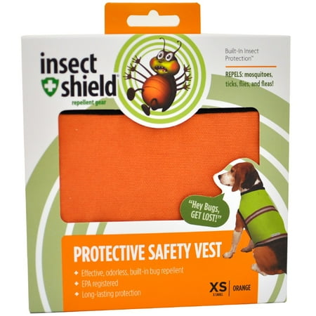 Insect Shield Protective Safety Vest XSmall Orange