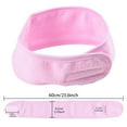 thumbnail image 4 of 3Pack Spa Facial Headband Makeup Hair Band Breathable And Soft Sport Headband Adjustable Towel For Face Washing, Shower,Makeup, Yoga, 4 of 6