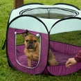 thumbnail image 5 of FurHaven Pet Products Mesh Open-Air Pet Playpen - Purple, Medium, 5 of 12