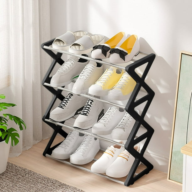 Creatives Shoe Rack Simples Household Shoe Storage Artifact Dormitory Multilayer Steel Tube Assembly Shoe Racks