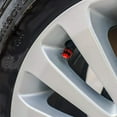 thumbnail image 4 of Bouchons de Tige de Valve de Pneu Bling Bling Faits à la Main en Strass, Lot de 4, Rouge, 4 of 6