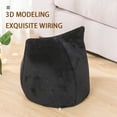 thumbnail image 6 of Cozy Cat Bed Warm Cave Nest for Indoor Cats & Small Dogs, 13 x 13 Inches, Super Soft Calming Anti-Anxiety Pet Bed, Kitty Shape Puppy House, Black, 6 of 8
