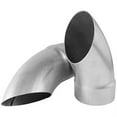 thumbnail image 2 of Flowmaster Exhaust Tail Pipe Tip T3030 Scavenger Series; 3 Inch Inlet; 3 Inch Outlet; Aluminized Steel; Round; Angled Cut; Straight Edge; 3 Inch Length, 2 of 2