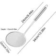 thumbnail image 3 of 100 mesh stainless steel extra ultra fine fat skimmer spoon, very fine mesh strainer scoop,slotted ladle with holes, kitchen cooking utensil for frying,fryer,sauce,oil and grease, 3 of 8
