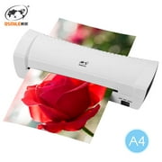 Angle View: OSMILE SL200 Laminator Machine Hot and Cold Laminating Machine Two Rollers A4 Size for Document Photo Picture Credit Card Home School Office Electronics Supplies