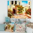 thumbnail image 2 of Designart 'The Mountain With Flowers With Little House I' Nautical & Coastal Framed Canvas Wall Art Print, 2 of 5