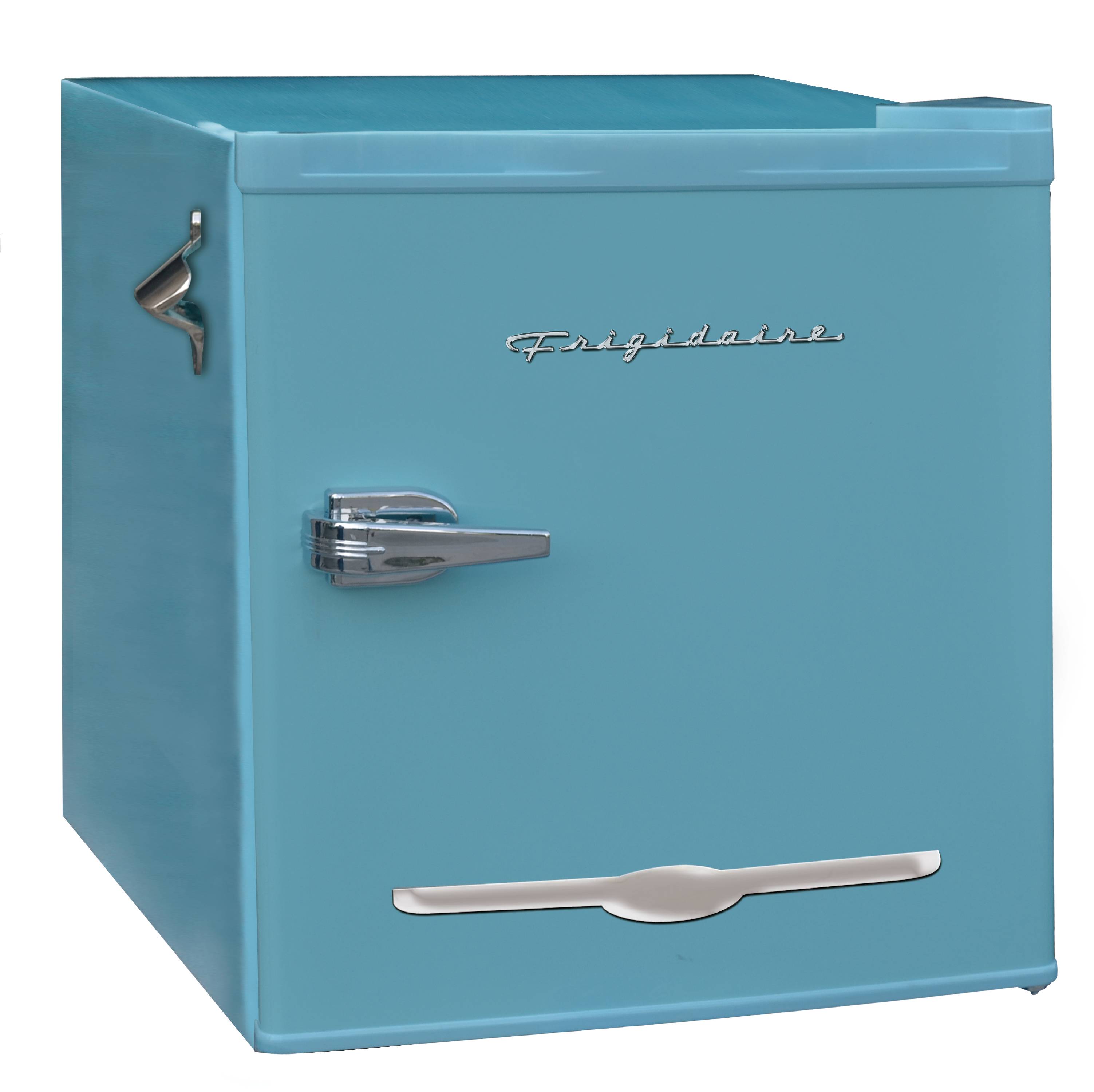 Frigidaire 1.6 Cu. Ft. Retro Compact Refrigerator with Side Bottle ...