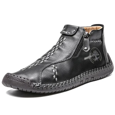 

Men‘s Comfort Classic Hand Stitching PU Boots With Zipper