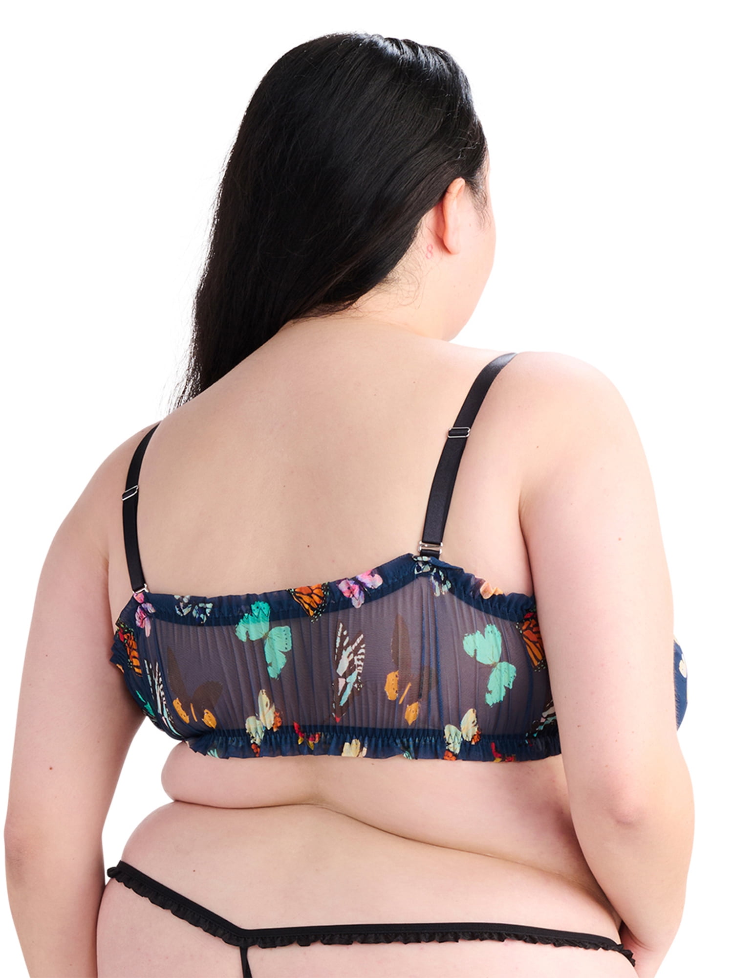 Parade Mesh Bralette and Thong Set, Sizes XS to 3XL
