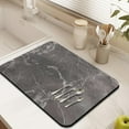 thumbnail image 2 of Highly Absorbent 18x24 Inch Marble Dish Drying Mat - Abstract Modern Grey Black and Gold Design, Ideal for Kitchen Counter and Dish Drainer Rack, 2 of 7