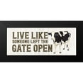 thumbnail image 2 of Reed, Tara 14x8 Black Modern Framed Museum Art Print Titled - Farm Life Panel Live Like Gate, 2 of 5